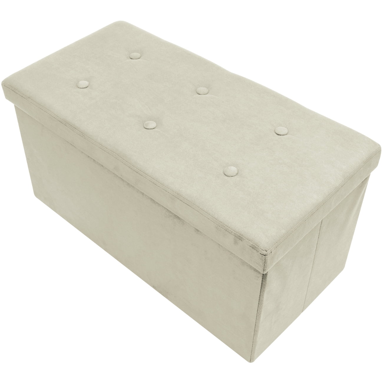 Sorbus Storage Bench Chest with Collapsible/Folding Bench Ottoman with