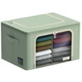 thumbnail image 1 of Sorbus Storage Bin with Dividers, Stackable & Foldable with Window & Handles for Linens & Clothes, 1 of 4