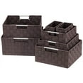 Sorbus Storage Box Woven Basket Bin Container Tote Cube Organizer Set
