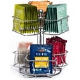 thumbnail image 1 of Sorbus Tea Bag Spinning Carousel - Tea Caddy Organizer for Countertop - Matcha Station Accessories - 2 Tier Lazy Susan for Pantry - Holds Up to 60 Large Tea Bags, 1 of 7