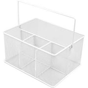 Sorbus Utensil Caddy Silverware, Napkin Holder and Condiment Organizer, Multi-Purpose Steel Mesh Caddy