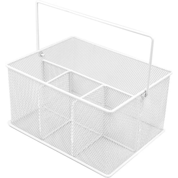 Sorbus Utensil Caddy Silverware, Napkin Holder and Condiment Organizer, Multi-Purpose Steel Mesh Caddy