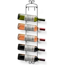 Sorbus Wall Mount Wine Rack, Holds 6 Bottles