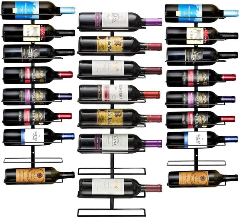 Sorbus Wall Mount Wine Rack (Holds 9 Bottles) - Wine Rack Wall Mounted ...