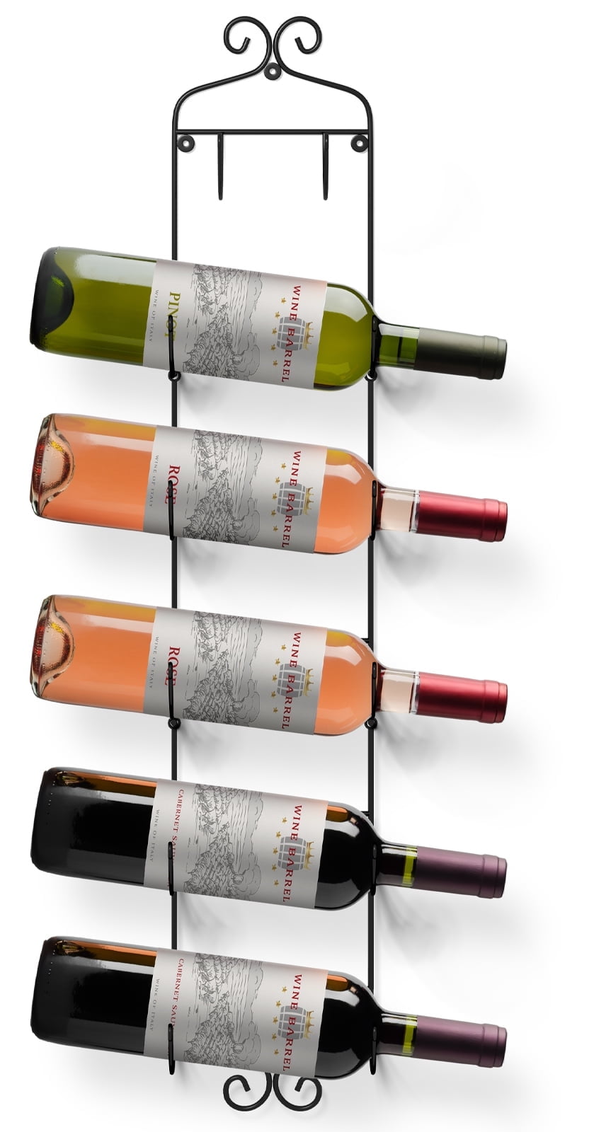 Sorbus Wine Rack Wall Mounted - Display Wine Bottles, Champagne, Towels ...