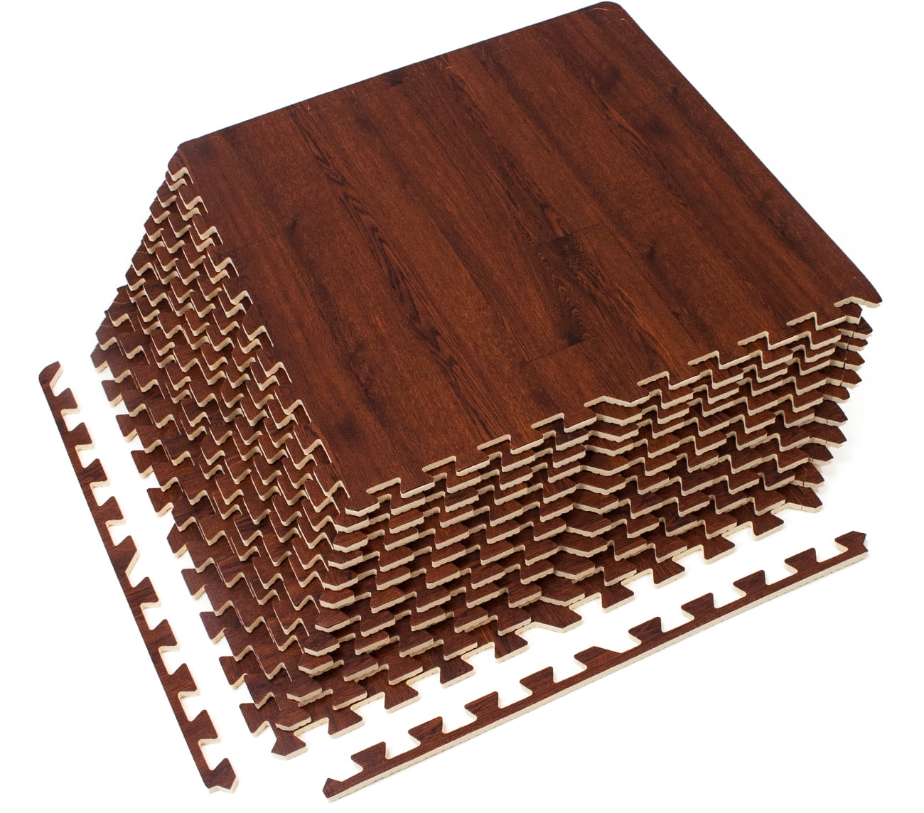 Sorbus Wood grain floor foam mat for home and office – Sorbus Home