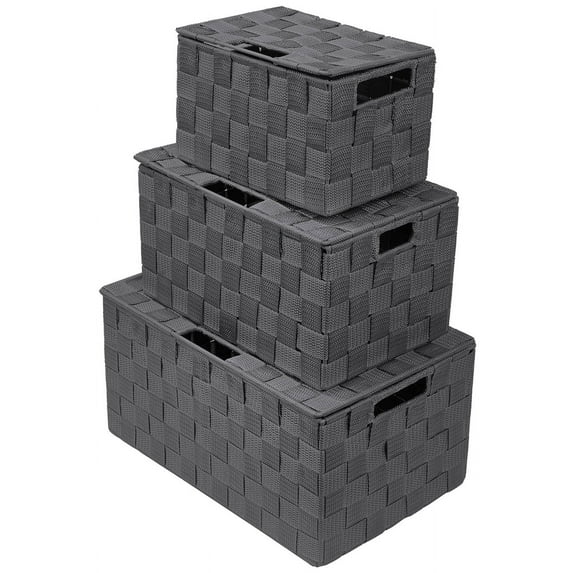 Sorbus Woven Storage Box, Basket Bin Container Tote