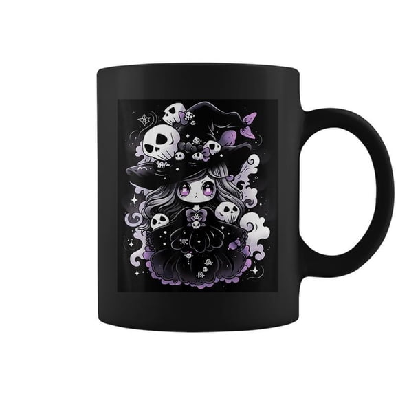 Sorceress Charm Enchanting Halloween Illustration Coffee Mugs