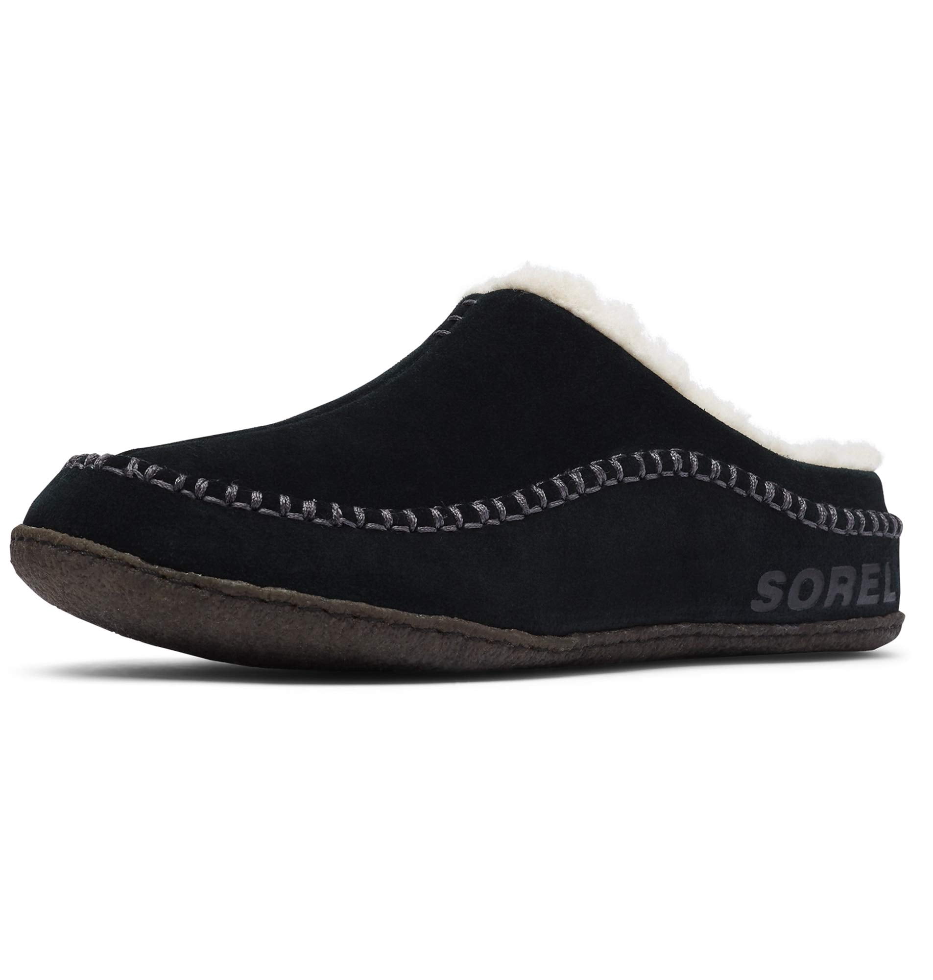 Sorel Slippers Mens 13 Black Falcon Ridge II‎ Indoor Outdoor Moc Toe Slip On QUA_D1.jpg main image 2