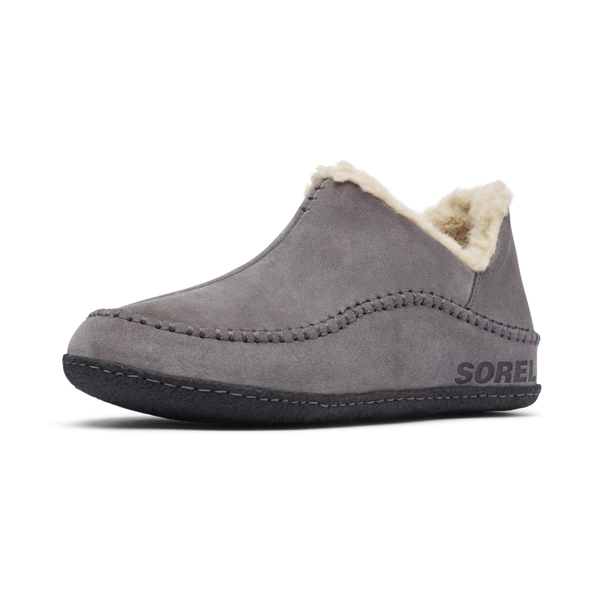 Sorel Men\'s Grey Faux Fur Lining Falcon Ridge II Suede Slippers Size 10 New Amazon.com | SOREL Men main image 2