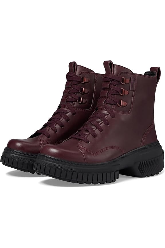 EPIC PLUM/BLACK Women's ONA AVE Waterproof Lace Boots, US 9