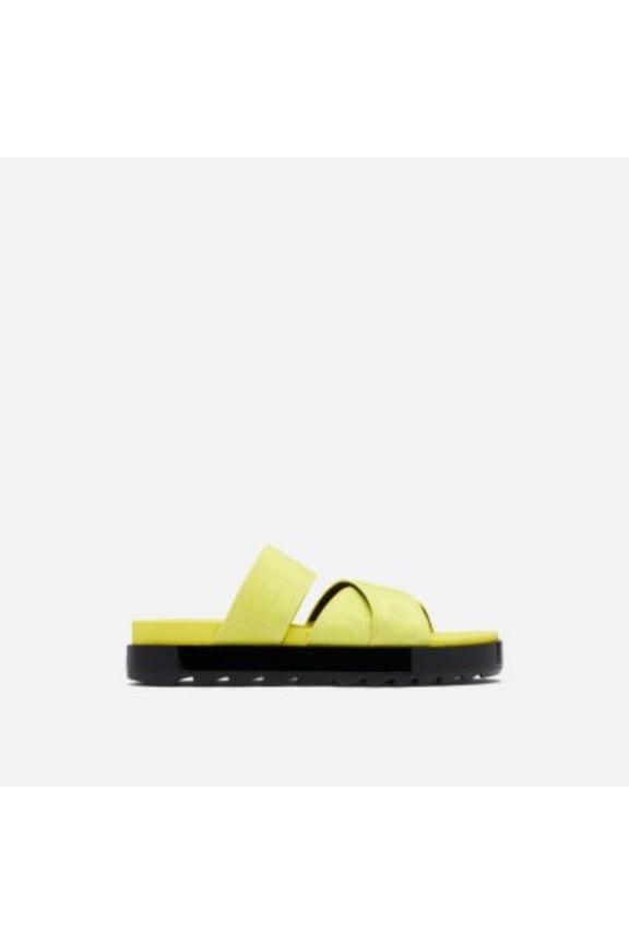 Sorel Roaming Sandal Women's US 9.5 Green Black Leather Slip-On Slide KHD1027
