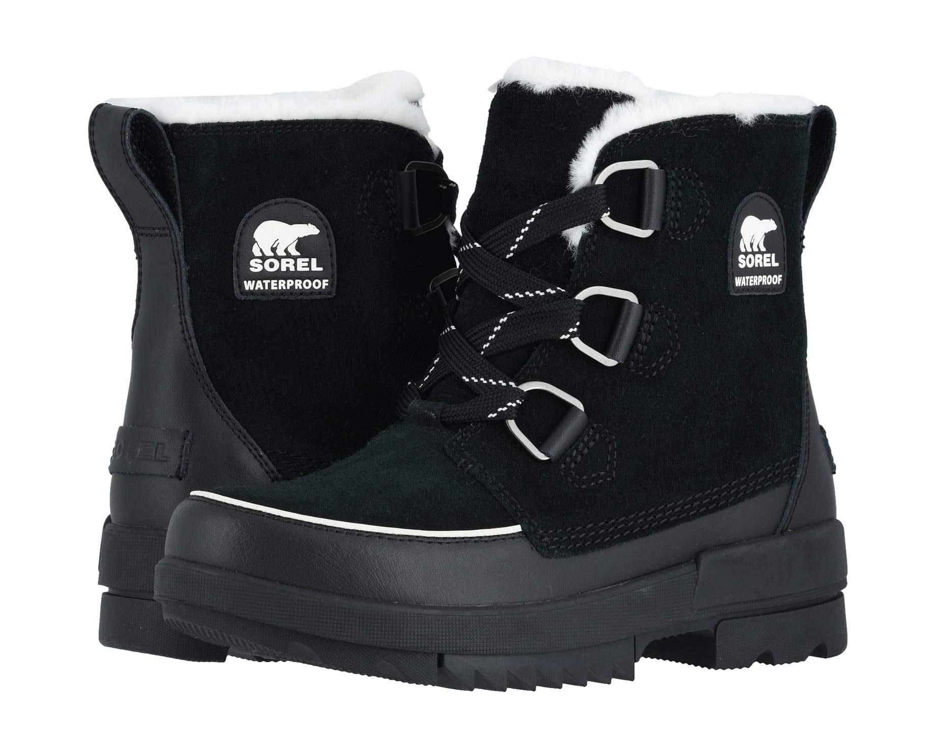 Sorel Tivoli IV Women's Size 10 Faux Fur Collar Waterproof Winter Boot, Black