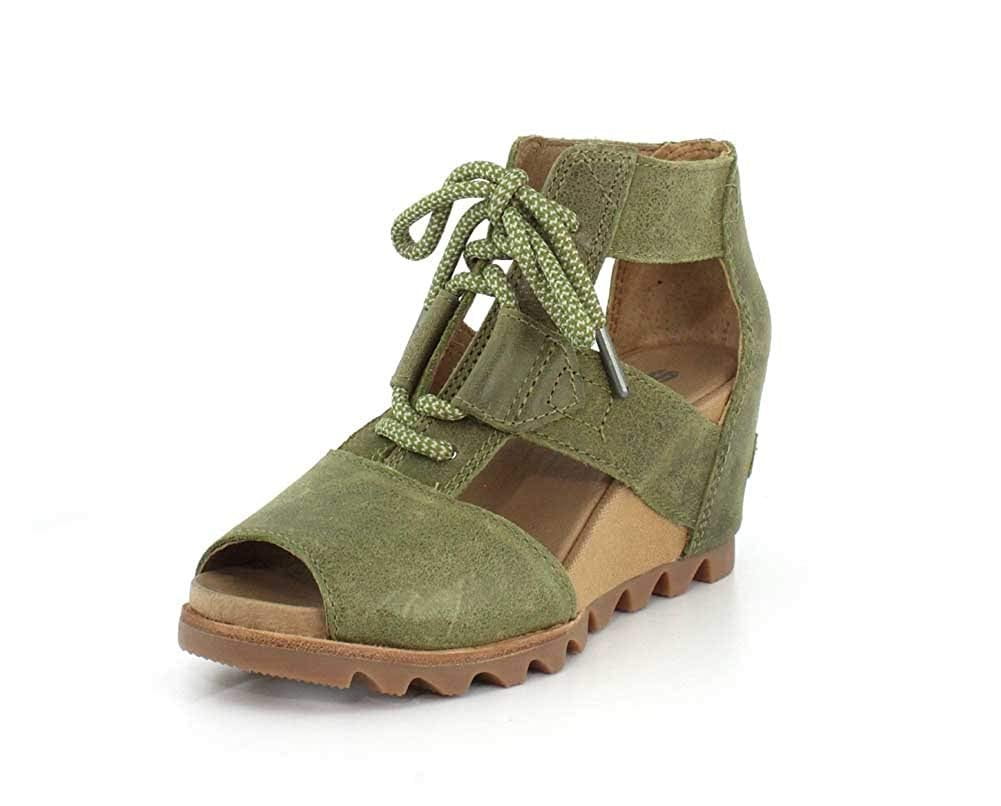 Sorel Women s Joanie Lace Up Sandals 8.5 B M US Olive Drab Walmart