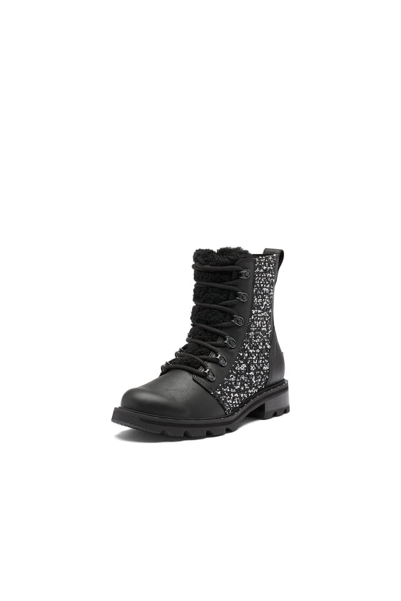 Women's Lennox Lace Cozy Rain Boot Black, Black Waterproof Suede Boots Size 7.5