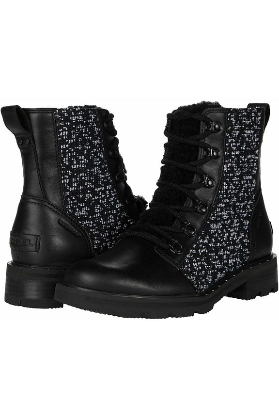 Women's Lennox Lace Cozy Rain Boot Black, Black Waterproof Suede Boots Size 8.5