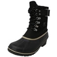 thumbnail image 1 of Sorel Women's Winter Fancy Lace Ii Black / Silver Sage Mid-Calf Leather Boot - 8.5M, 1 of 3