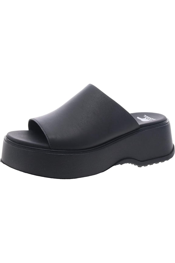 Womens Dayspring Slide Sandal Leather Wedge Slide Sandals