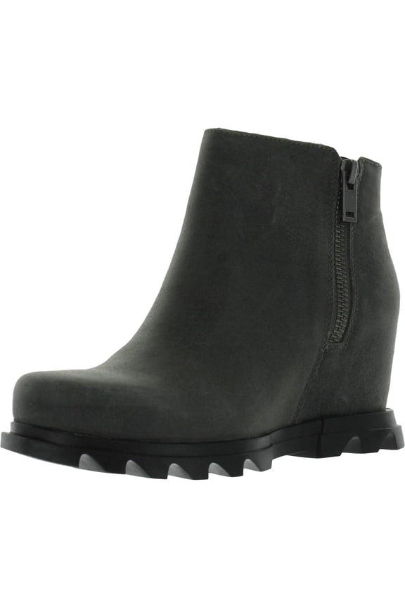Women's Joan of Arctic Wedge III Zip Boot - Quarry, Black - Size 11
