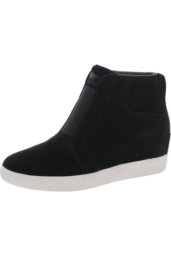 Womens OutNAbout Suede Slip On Booties