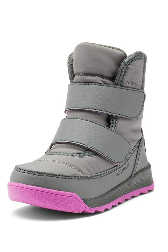 Youth Unisex Toddler Strap Waterproof Boot - Quarry, Grill US 4