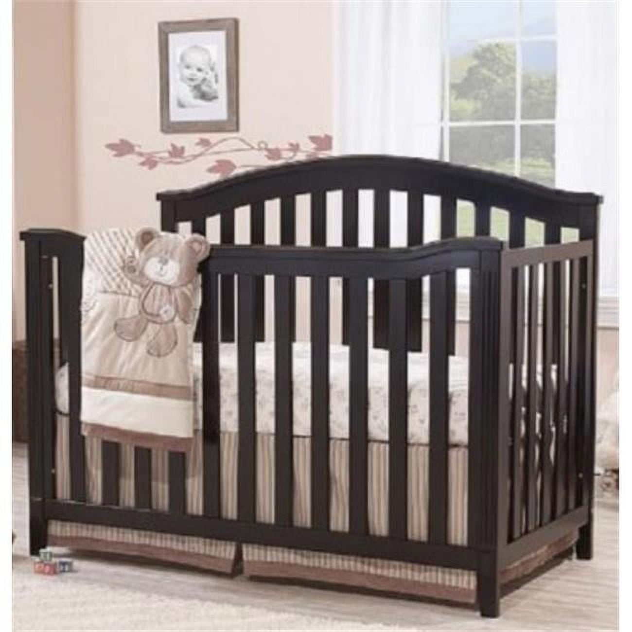 Sorelle Berkley 4in1 Convertible Crib, Grey 58 x 40 x 5 in