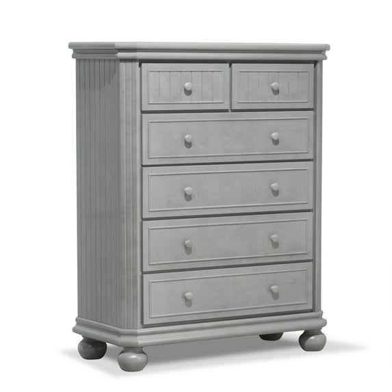 Sorelle Finley 6 Drawer Chest, Stone Gray