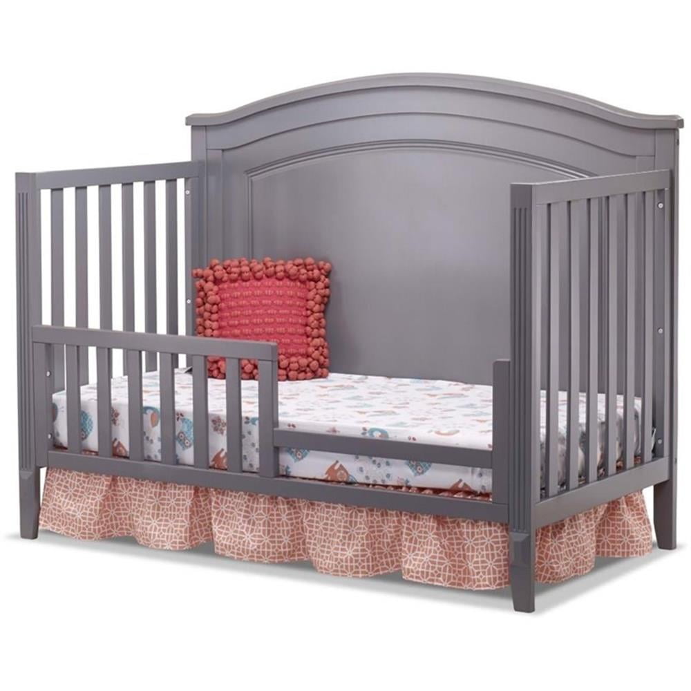 Sorelle Palisades 4 in 1 Convertible Crib Dresser Changing Table Hamper Wood Baby Bedroom Furniture Set in Gray Walmart