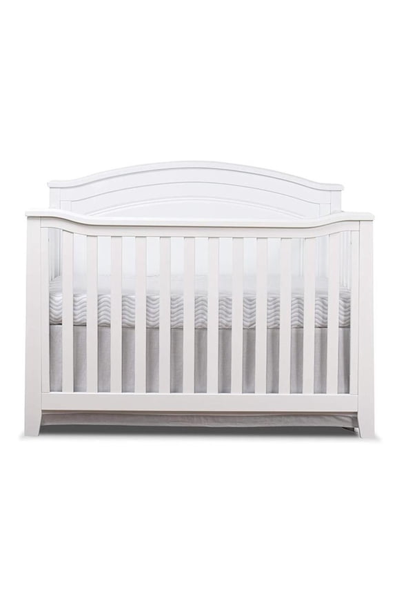 Sorelle Berkley Round Top 4 in 1 Crib - White