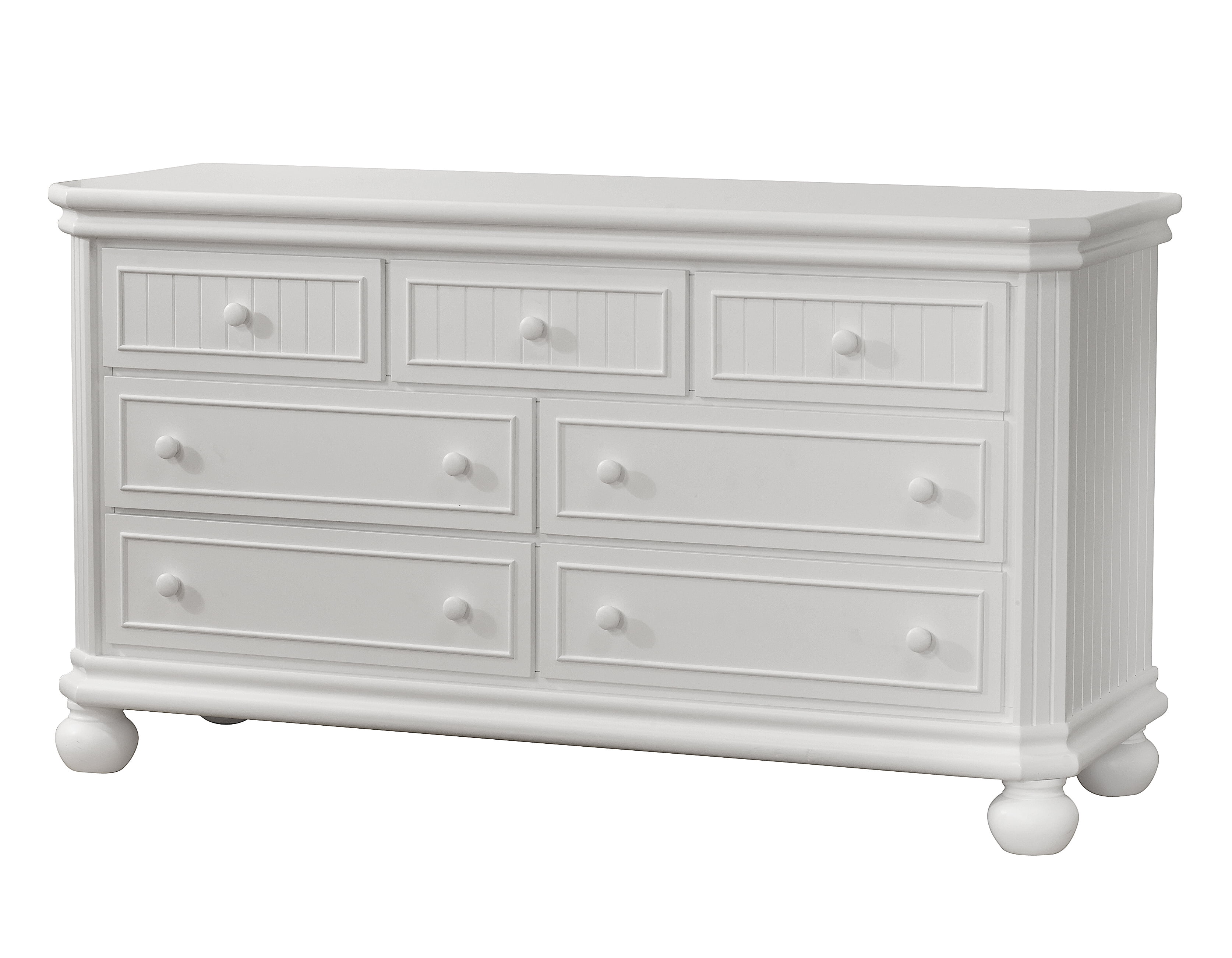 Sorelle Furniture Finley Double Dresser, White