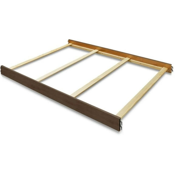 Sorelle Furniture Full Size Wood Bed Rails, Chocolate