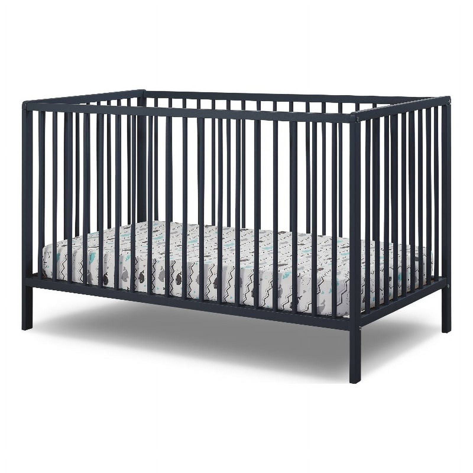 Midnight Blue Beech Wood 3-in-1 Convertible Crib