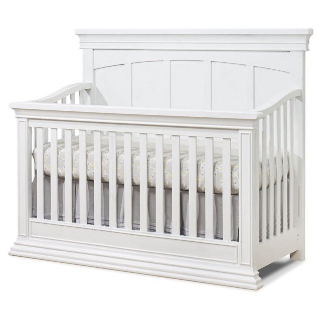 Sorelle Furniture Modesto 4in1 Convertible Crib, White 60 x 32 x 48