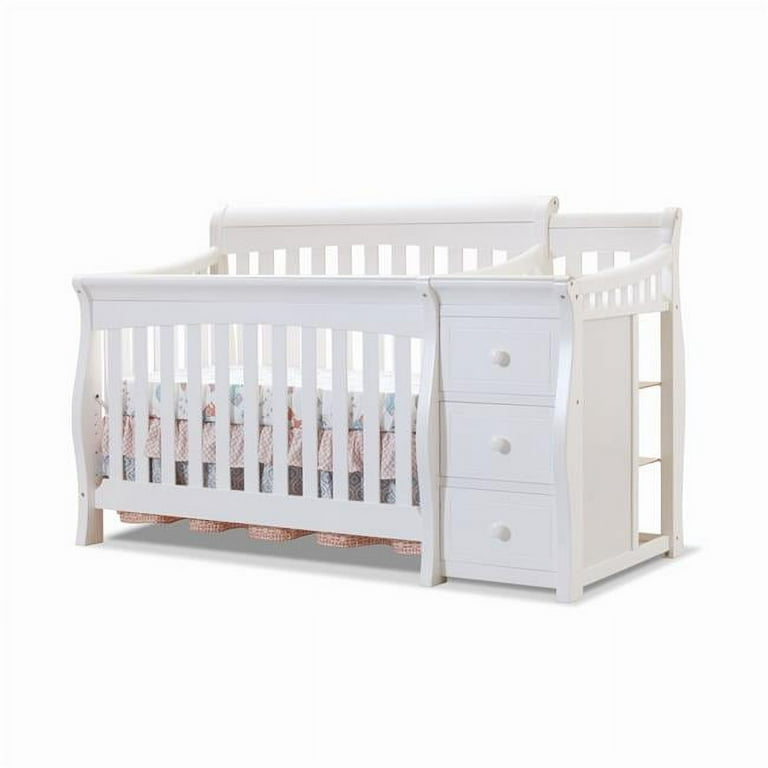 Sorelle Princeton 4 in 1 Crib Changer White 72 x 35 x 43 in