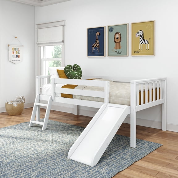Soren Ultra Low Loft with Slide, White