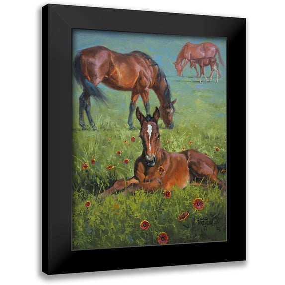 Sorenson, Jack 12x14 Black Modern Framed Museum Art Print Titled - Indian Blanket