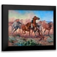 thumbnail image 1 of Sorenson, Jack 14x12 Black Modern Framed Museum Art Print Titled - Runnin Thunder, 1 of 5