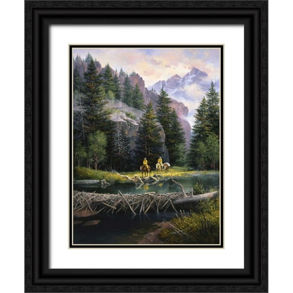 Sorenson, Jack 15x18 Black Ornate Wood Framed with Double Matting Museum Art Print Titled - Cure of the Rockies
