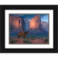 thumbnail image 1 of Sorenson, Jack 18x15 Black Ornate Wood Framed with Double Matting Museum Art Print Titled - The Spell of Monument Valley, 1 of 4