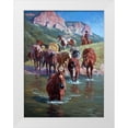 thumbnail image 1 of Sorenson, Jack 19x24 White Modern Wood Framed Museum Art Print Titled - The Crossing, 1 of 4