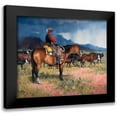 thumbnail image 1 of Sorenson, Jack 23x20 Black Modern Framed Museum Art Print Titled - Twenty Years in the Saddle, 1 of 5