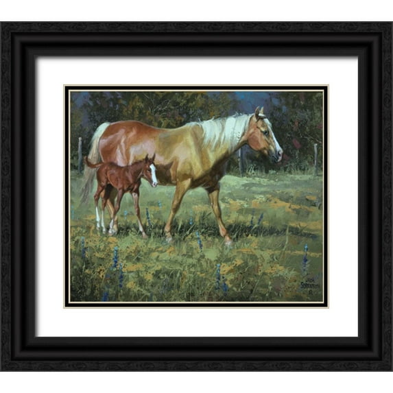 Sorenson, Jack 23x20 Black Ornate Wood Framed with Double Matting Museum Art Print Titled - Field of Dreams