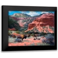 thumbnail image 1 of Sorenson, Jack 24x19 Black Modern Framed Museum Art Print Titled - Caprock Canyon, 1 of 5