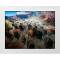 thumbnail image 1 of Sorenson, Jack 24x19 White Modern Wood Framed Museum Art Print Titled - Thunder in the Palo Duro, 1 of 4