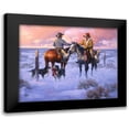 thumbnail image 1 of Sorenson, Jack 24x20 Black Modern Framed Museum Art Print Titled - Sharin Christmas with the Neighbors, 1 of 5
