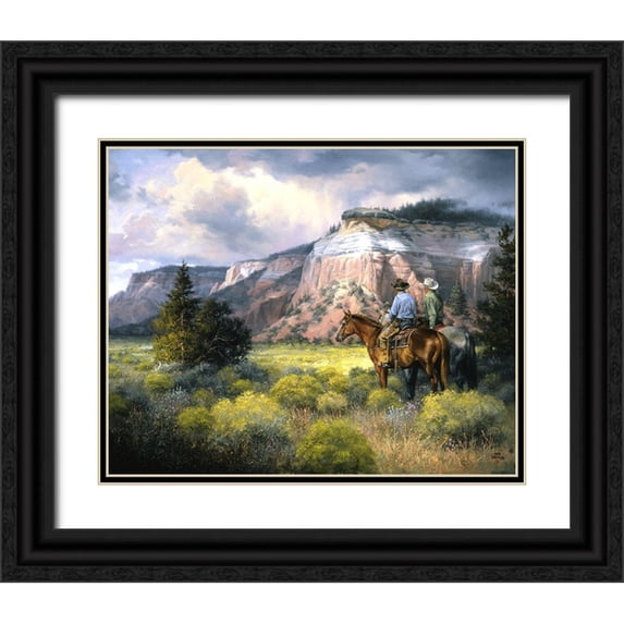 Sorenson, Jack 24x20 Black Ornate Wood Framed with Double Matting Museum Art Print Titled - Spellbound