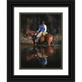 thumbnail image 1 of Sorenson, Jack 25x32 Black Ornate Wood Framed with Double Matting Museum Art Print Titled - A Sound in the Timber, 1 of 4