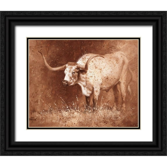 Sorenson, Jack 32x26 Black Ornate Wood Framed with Double Matting Museum Art Print Titled - Sienna Speculation