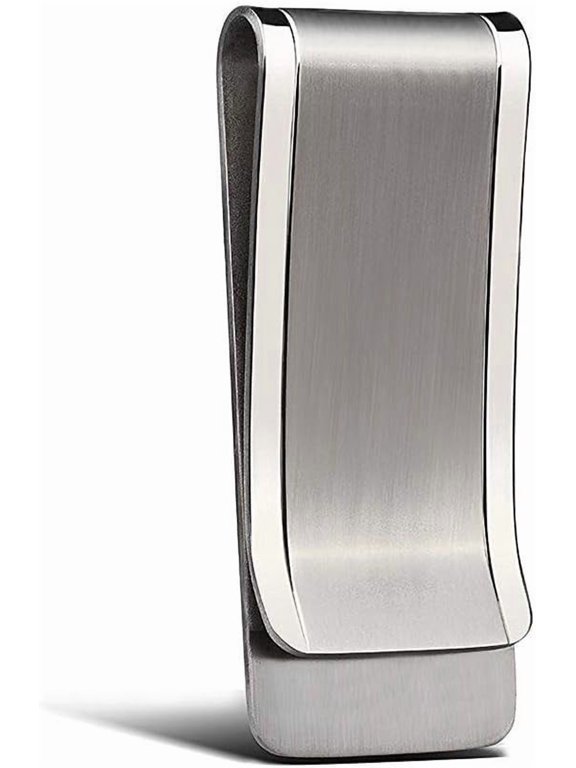 Solid Titanium Money Clip Wallet Credit Card Holder for Men Women Christmas Gifts Stocking Stuffers for Women Adults Him Slim Minimalist Cash Holder EDC Tool Graduation Gift for Men Him