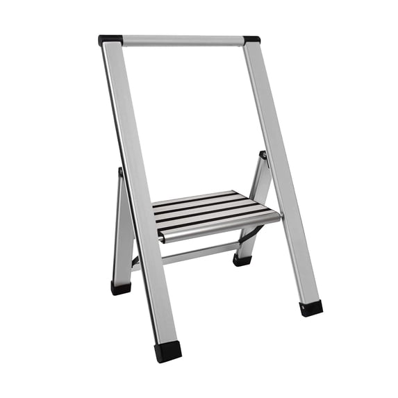 Sorfey 1-Step Folding Step Ladder Aluminum Foldable Step Stool Step Platform